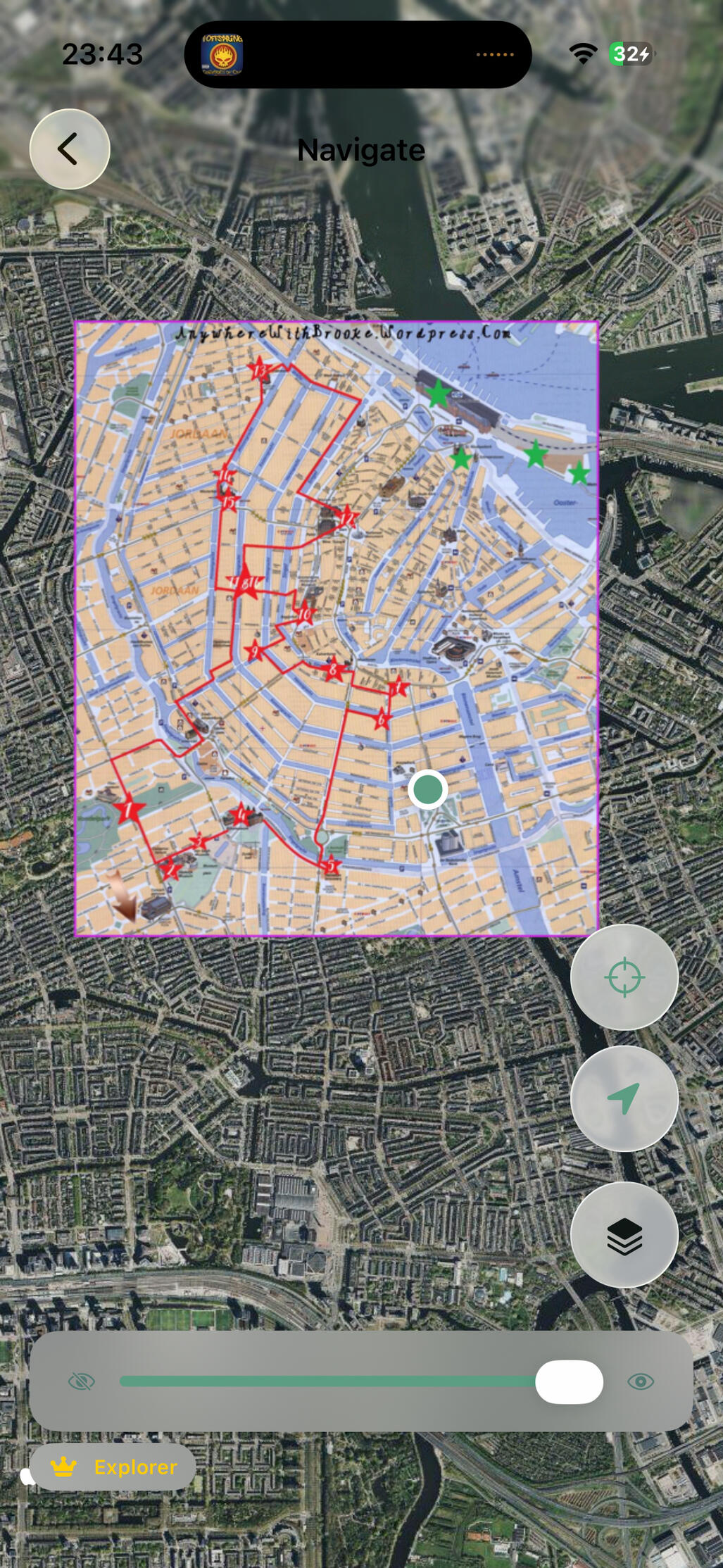 Watch your maps appear in the list, sorted by distance from your current location or name!