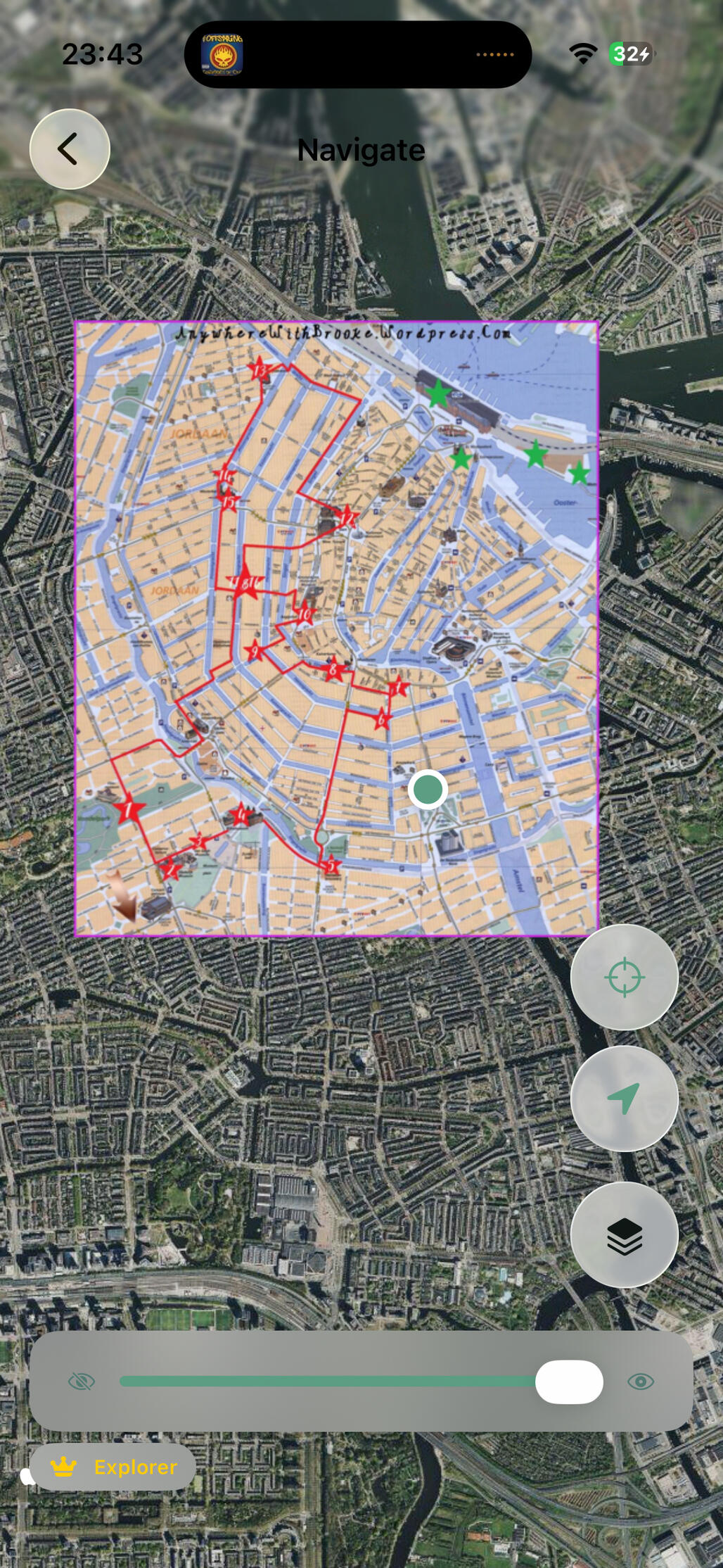 ProjectScreen Watch your maps appear in the list, sorted by distance from your current location or name!
